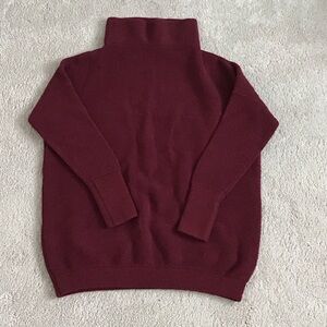 Women's Burgundy Ottoman Sweater